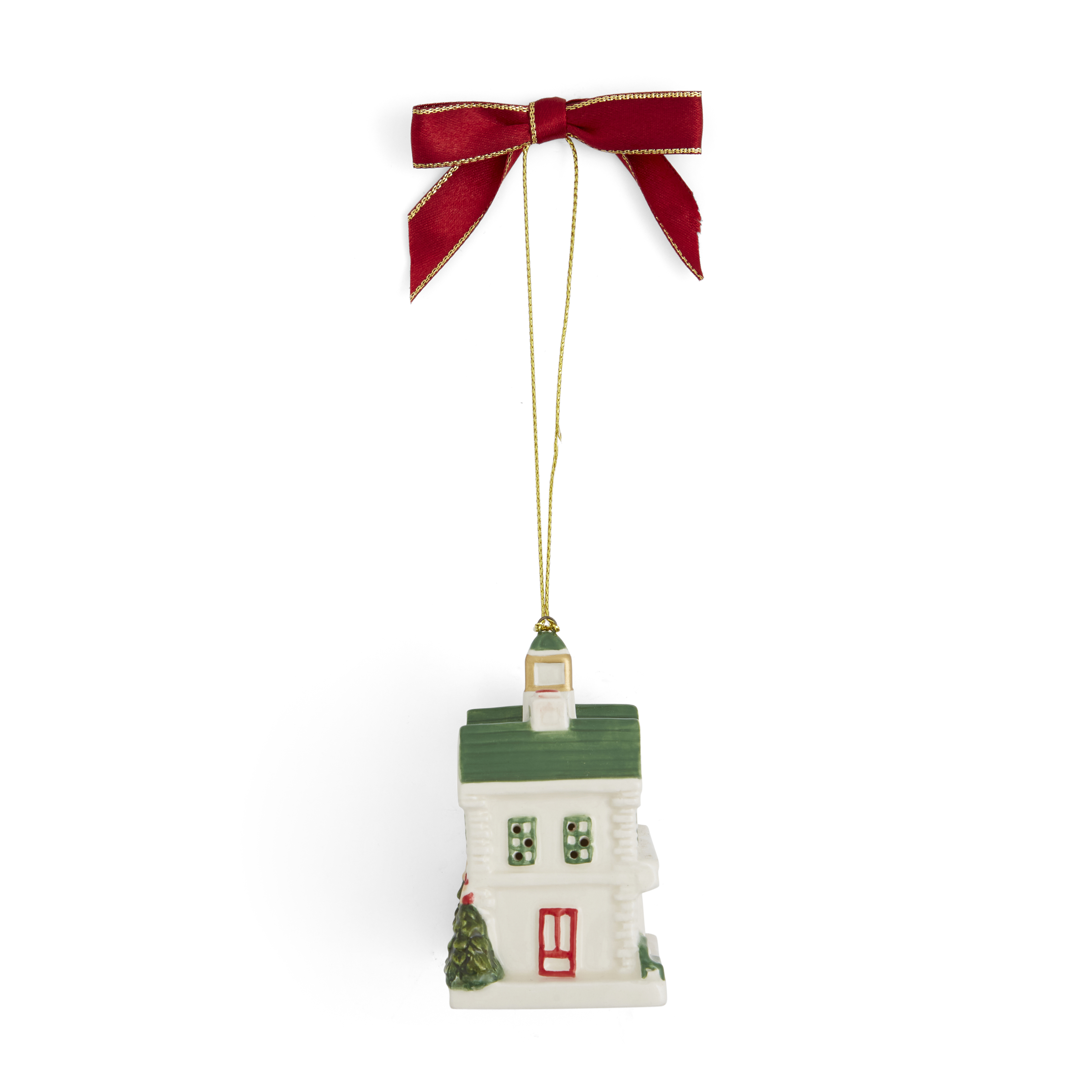 Christmas Village Train Station LED Ornament image number null